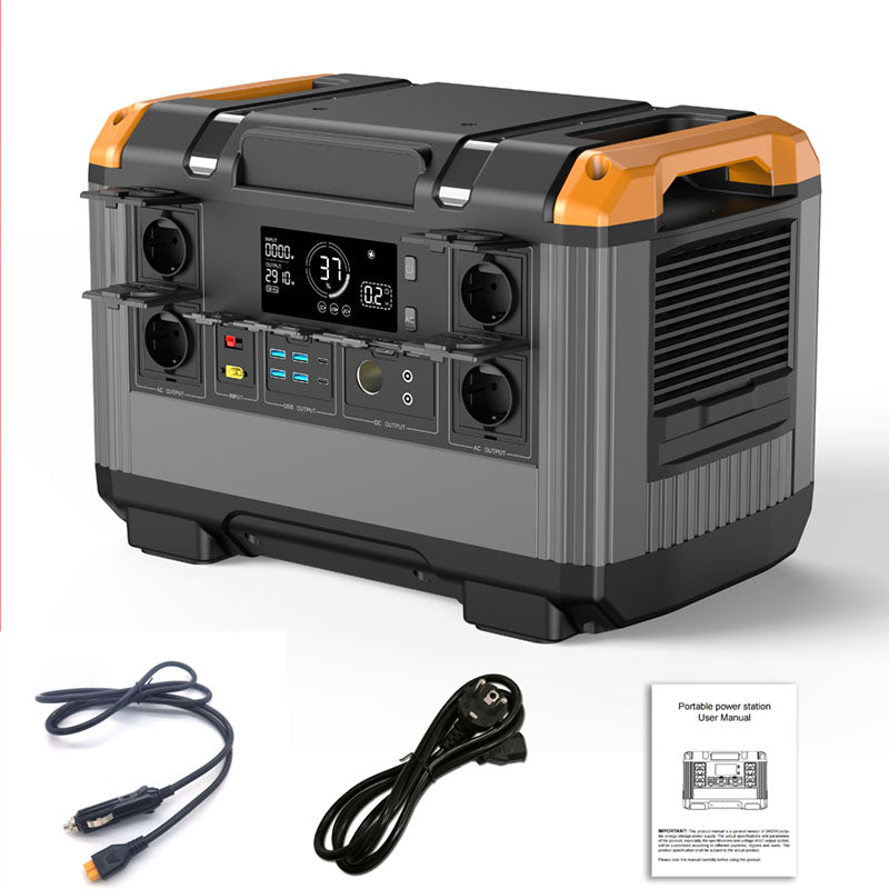 2400W/2016Wh Solar Power Station outdoor power supply, portable battery